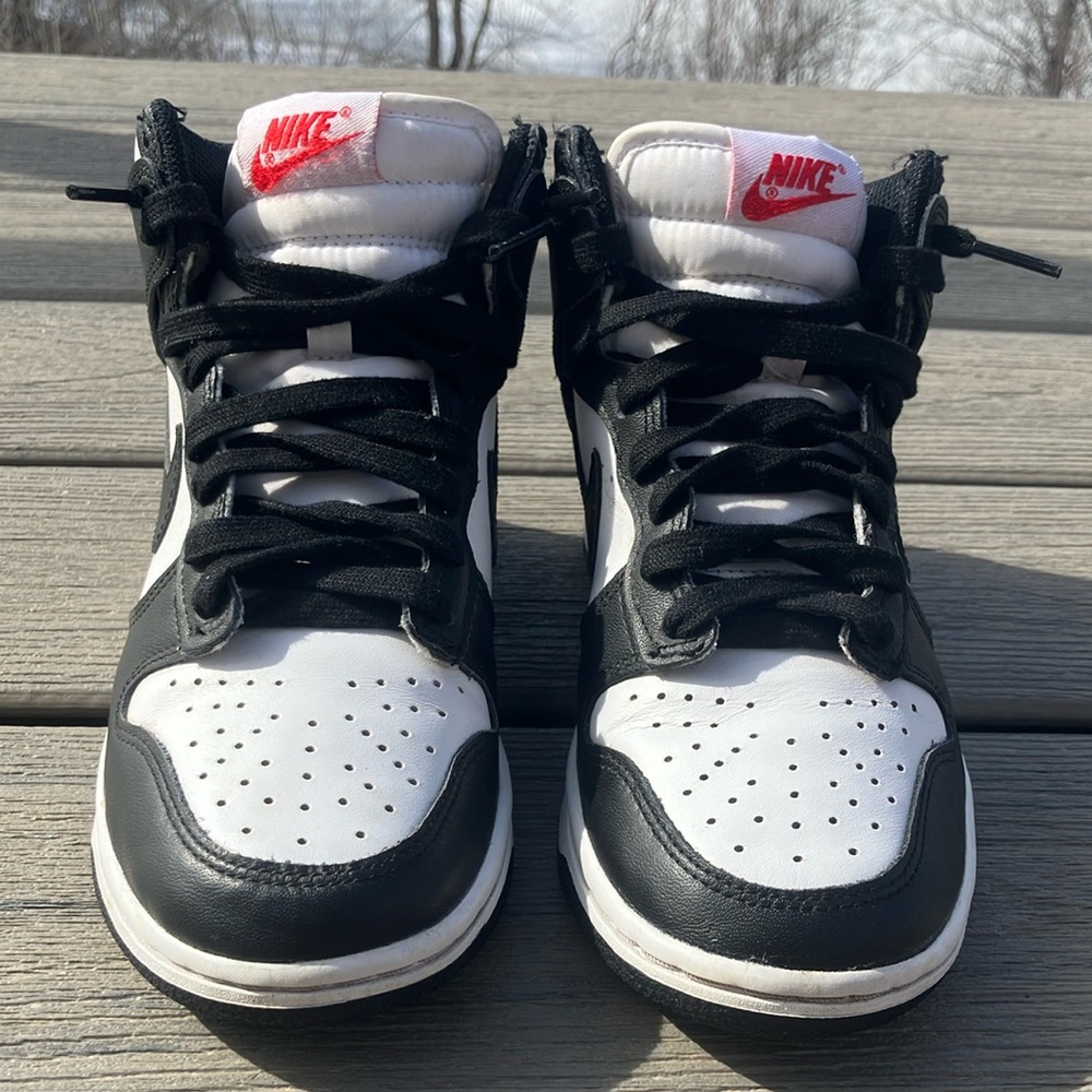 Nike panda Black and White High-Top Sneakers